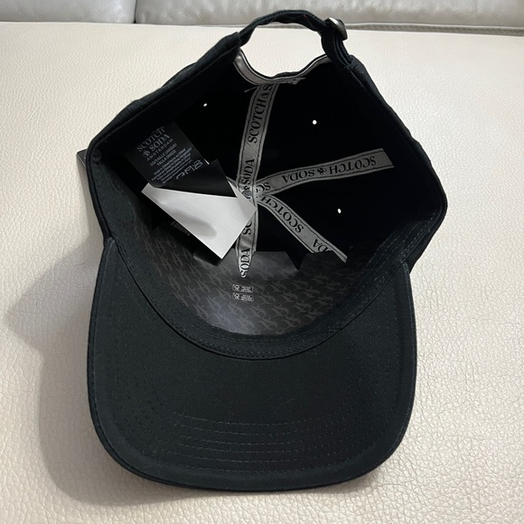 NWT - Scotch & Soda Adult Embroidered Logo Tuck Strap Baseball Cap - Picture 5 of 6